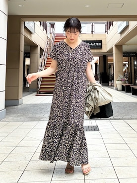 「MICO COULIER（ミコクリエ）のアイテム」を使った、fujitaさん（レディース・155cm）の夏コーディネート
