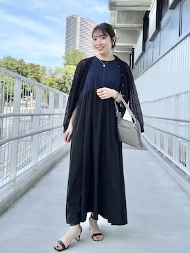 「アイテム（カーディガン/ボレロ）」を使った、fujitaさん（レディース・155cm）の夏コーディネート