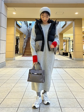 「アイテム（手袋）」を使った、fujitaさん（レディース・155cm）の冬コーディネート