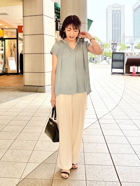 「NOLLEY'S LIGHT（ノーリーズライト）のアイテム」を使った、fujitaさん（骨格ウェーブ・レディース・155cm）の春コーディネート