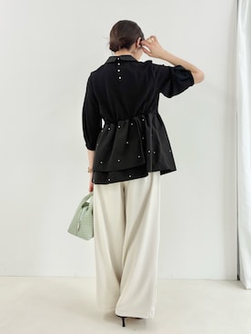 「NOLLEY’S（ノーリーズ）のアイテム」を使った、fujitaさん（レディース・155cm）の春コーディネート