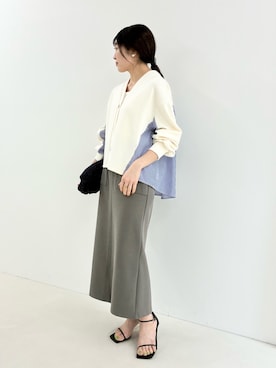 「MICO COULIER（ミコクリエ）のアイテム」を使った、fujitaさん（レディース・155cm）の春コーディネート