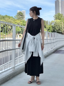 「NOLLEY’S（ノーリーズ）のアイテム」を使った、fujitaさん（レディース・155cm）の夏コーディネート