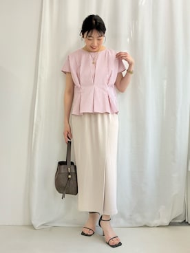 「LORISTELLA（ロリステッラ）のアイテム」を使った、fujitaさん（レディース・155cm）の夏コーディネート