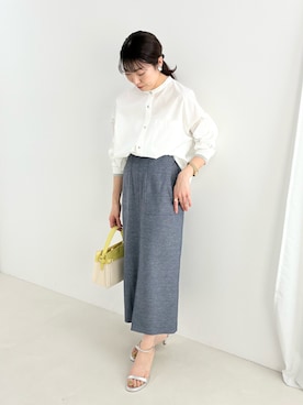 「MICO COULIER（ミコクリエ）のアイテム」を使った、fujitaさん（レディース・155cm）の春コーディネート