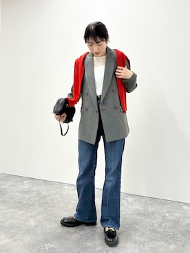 「MICO COULIER（ミコクリエ）のアイテム」を使った、fujitaさん（レディース・155cm）の秋コーディネート
