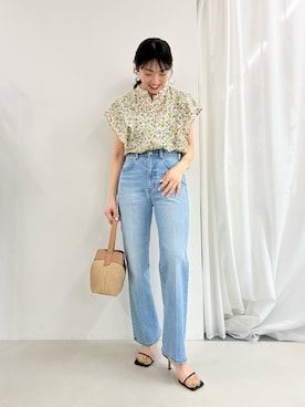 「MICO COULIER（ミコクリエ）のアイテム」を使った、fujitaさん（レディース・155cm）の春コーディネート