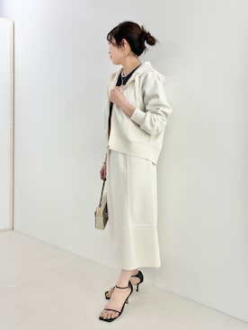 「NOLLEY’S（ノーリーズ）のアイテム」を使った、fujitaさん（レディース・155cm）の冬コーディネート