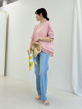 「NOLLEY’S（ノーリーズ）のアイテム」を使った、fujitaさん（レディース・155cm）の春コーディネート