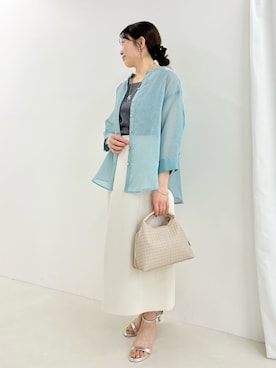 「MICO COULIER（ミコクリエ）のアイテム」を使った、fujitaさん（レディース・155cm）の春コーディネート