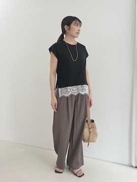 「LORISTELLA（ロリステッラ）のアイテム」を使った、fujitaさん（レディース・155cm）の夏コーディネート
