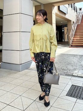 「MICO COULIER（ミコクリエ）のアイテム」を使った、fujitaさん（レディース・155cm）の秋コーディネート
