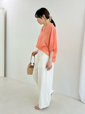 「LORISTELLA（ロリステッラ）のアイテム」を使った、fujitaさん（レディース・155cm）の夏コーディネート