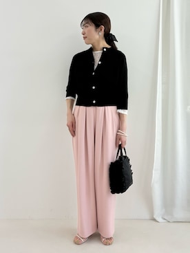 「MICO COULIER（ミコクリエ）のアイテム」を使った、fujitaさん（レディース・155cm）の春コーディネート