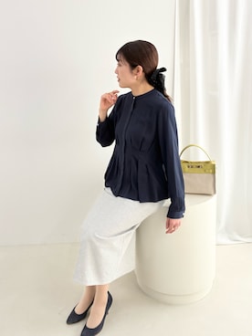 「MICO COULIER（ミコクリエ）のアイテム」を使った、fujitaさん（レディース・155cm）の春コーディネート