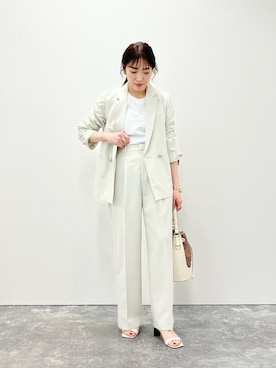 「NOLLEY'S LIGHT（ノーリーズライト）のアイテム（ジャケット/アウター）」を使った、fujitaさん（骨格ウェーブ・レディース・155cm）の春コーディネート