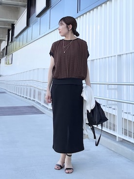 「アイテム（スカート）」を使った、fujitaさん（レディース・155cm）の夏コーディネート