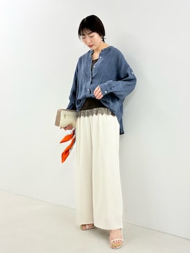 「NOLLEY’S（ノーリーズ）のアイテム」を使った、fujitaさん（レディース・155cm）の春コーディネート