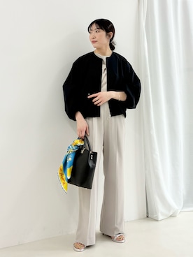 「MICO COULIER（ミコクリエ）のアイテム」を使った、fujitaさん（レディース・155cm）の春コーディネート