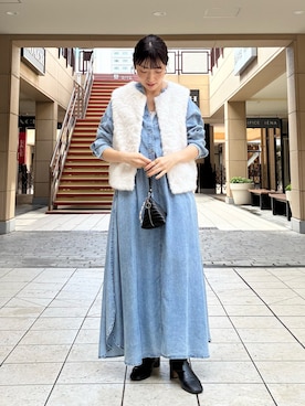 「MICO COULIER（ミコクリエ）のアイテム」を使った、fujitaさん（レディース・155cm）の秋コーディネート
