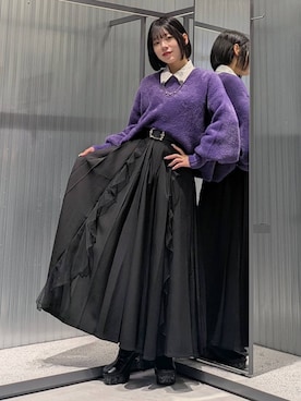 「アイテム（ブローチ/コサージュ）」を使った、natsuki_s2さん（レディース・153cm・20代）の秋コーディネート