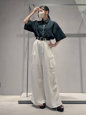 「HARE（ハレ）のループタイネックレス(HARE)（ネックレス）」を使った、natsuki_s2さん（レディース・153cm・10代）の夏コーディネート