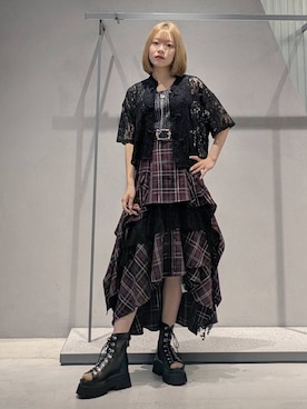「アイテム（ネックレス）」を使った、natsuki_s2さん（レディース・153cm・10代）の夏コーディネート