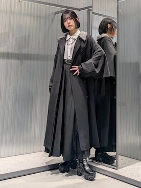 「アイテム（ステンカラーコート）」を使った、natsuki_s2さん（レディース・153cm・20代）の秋コーディネート