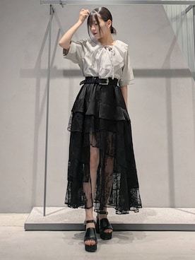 「アイテム（サンダル）」を使った、natsuki_s2さん（レディース・153cm・10代）の夏コーディネート