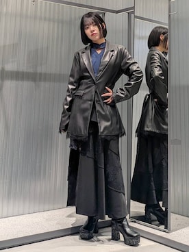 「アイテム（テーラードジャケット）」を使った、natsuki_s2さん（レディース・153cm・10代）の秋コーディネート