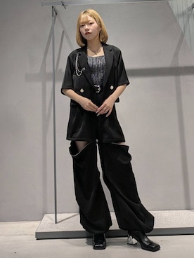 「アイテム（ジャケット/アウター）」を使った、natsuki_s2さん（レディース・153cm・10代）の夏コーディネート