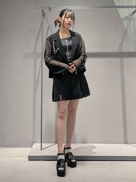 「アイテム（ブローチ/コサージュ）」を使った、natsuki_s2さん（レディース・153cm）の夏コーディネート