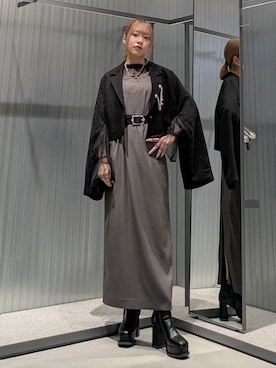 「アイテム（ブローチ/コサージュ）」を使った、natsuki_s2さん（レディース・153cm）の秋コーディネート