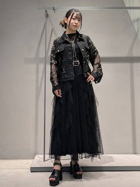「アイテム（ジャケット/アウター）」を使った、natsuki_s2さん（レディース・153cm・10代）の夏コーディネート