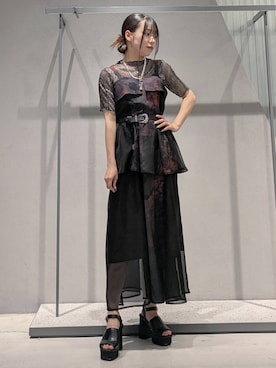 「HARE（ハレ）のアイテム」を使った、natsuki_s2さん（レディース・153cm）の夏コーディネート