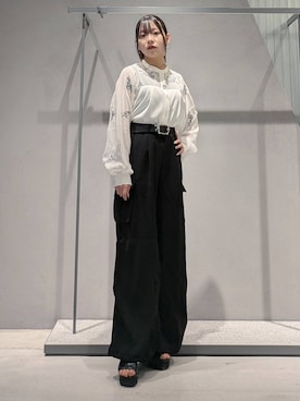 「アイテム（カーゴパンツ）」を使った、natsuki_s2さん（レディース・153cm・20代）の夏コーディネート