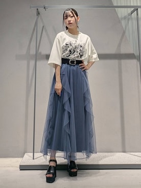 「HARE（ハレ）のアイテム」を使った、natsuki_s2さん（レディース・153cm）の夏コーディネート
