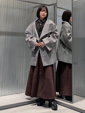 「アイテム（ジャケット/アウター）」を使った、natsuki_s2さん（レディース・153cm・10代）の秋コーディネート