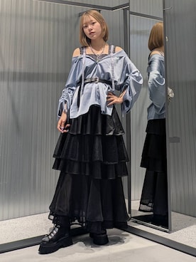 「アイテム（ネックレス）」を使った、natsuki_s2さん（レディース・153cm・10代）の夏コーディネート