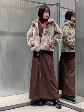 「HARE（ハレ）のアイテム（ブルゾン）」を使った、natsuki_s2さん（レディース・153cm）の秋コーディネート