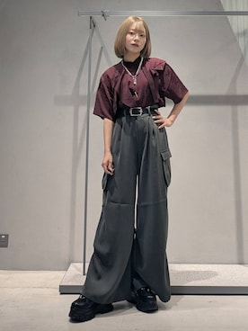 「アイテム（カーゴパンツ）」を使った、natsuki_s2さん（レディース・153cm・10代）の夏コーディネート