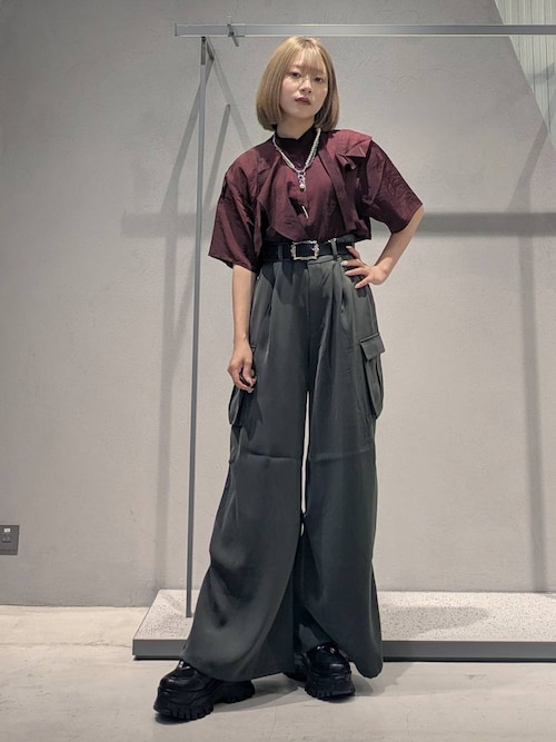 HARE2wayカーゴパンツ サイズF ポリエステル100% 黒 SET UP対応】2WAYベルトカーゴパンツ | [公式]ハレ（HARE）通販