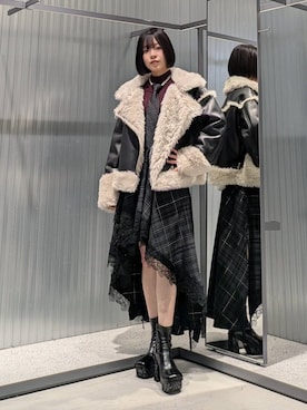 「アイテム（ネクタイ）」を使った、natsuki_s2さん（レディース・153cm）の秋コーディネート