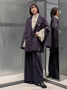 「アイテム（テーラードジャケット）」を使った、natsuki_s2さん（レディース・153cm・10代）の秋コーディネート