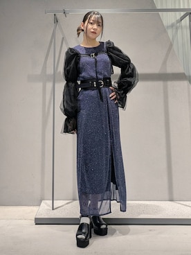 「アイテム（ワンピース/ドレス）」を使った、natsuki_s2さん（レディース・153cm・10代）の夏コーディネート