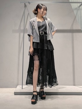 「アイテム（ジャケット/アウター）」を使った、natsuki_s2さん（レディース・153cm・10代）の夏コーディネート