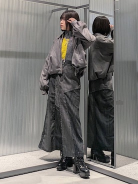 「HARE（ハレ）のアイテム（ブルゾン）」を使った、natsuki_s2さん（レディース・153cm）の秋コーディネート