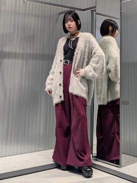 「アイテム（カーゴパンツ）」を使った、natsuki_s2さん（レディース・153cm・10代）の秋コーディネート