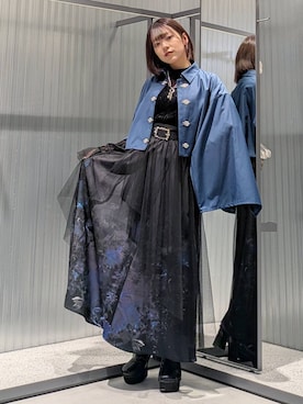 「アイテム（スカート）」を使った、natsuki_s2さん（レディース・153cm・10代）の秋コーディネート