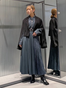 「HARE（ハレ）のループタイネックレス(HARE)（ネックレス）」を使った、natsuki_s2さん（レディース・153cm・10代）の秋コーディネート